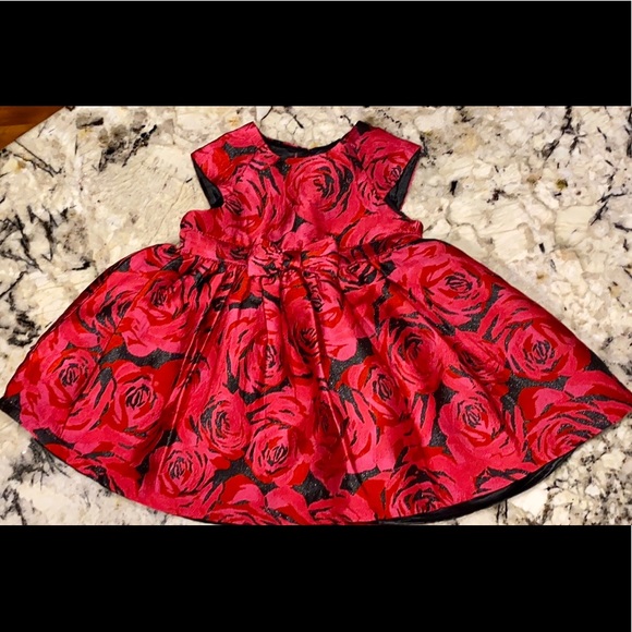🧶 TheChildren's place black & red BB girl dress - Picture 2 of 6
